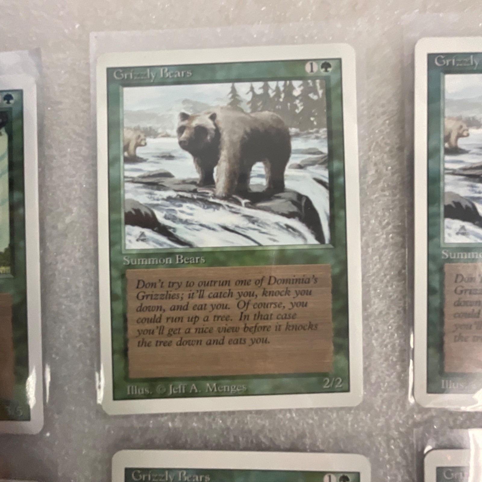 MTG 20 Card Green Lot Revised 3ED Grizzly Bears Llanowar Elves - Image 18