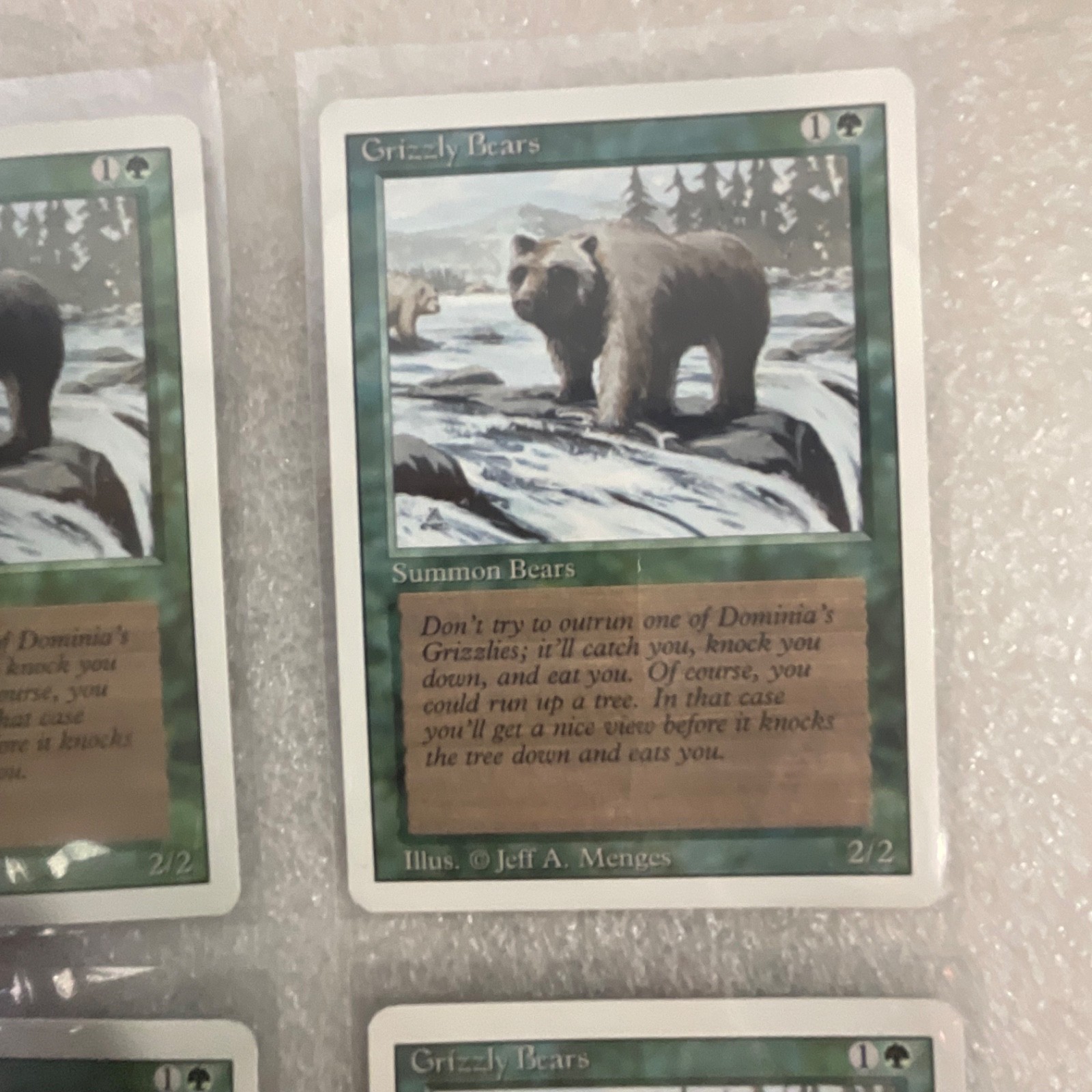 MTG 20 Card Green Lot Revised 3ED Grizzly Bears Llanowar Elves - Image 19