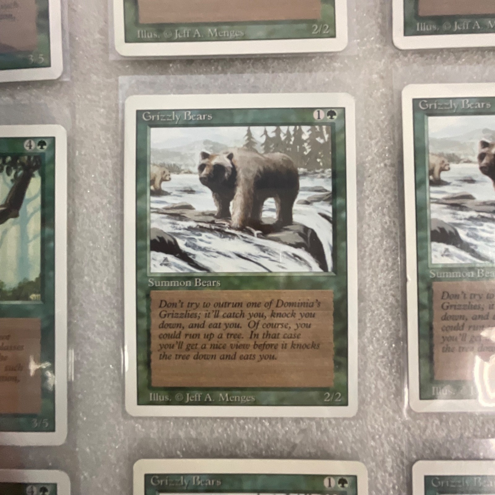 MTG 20 Card Green Lot Revised 3ED Grizzly Bears Llanowar Elves - Image 17