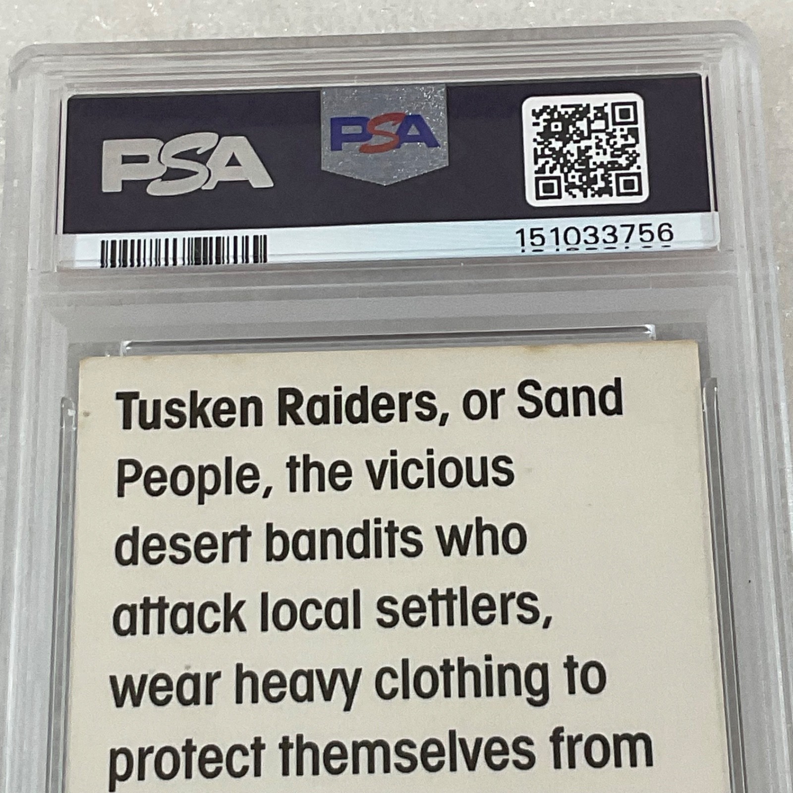 1977 Star Wars Wonder Bread #11 Tusken Raiders PSA 8 OC CERT#151033756 - Image 12