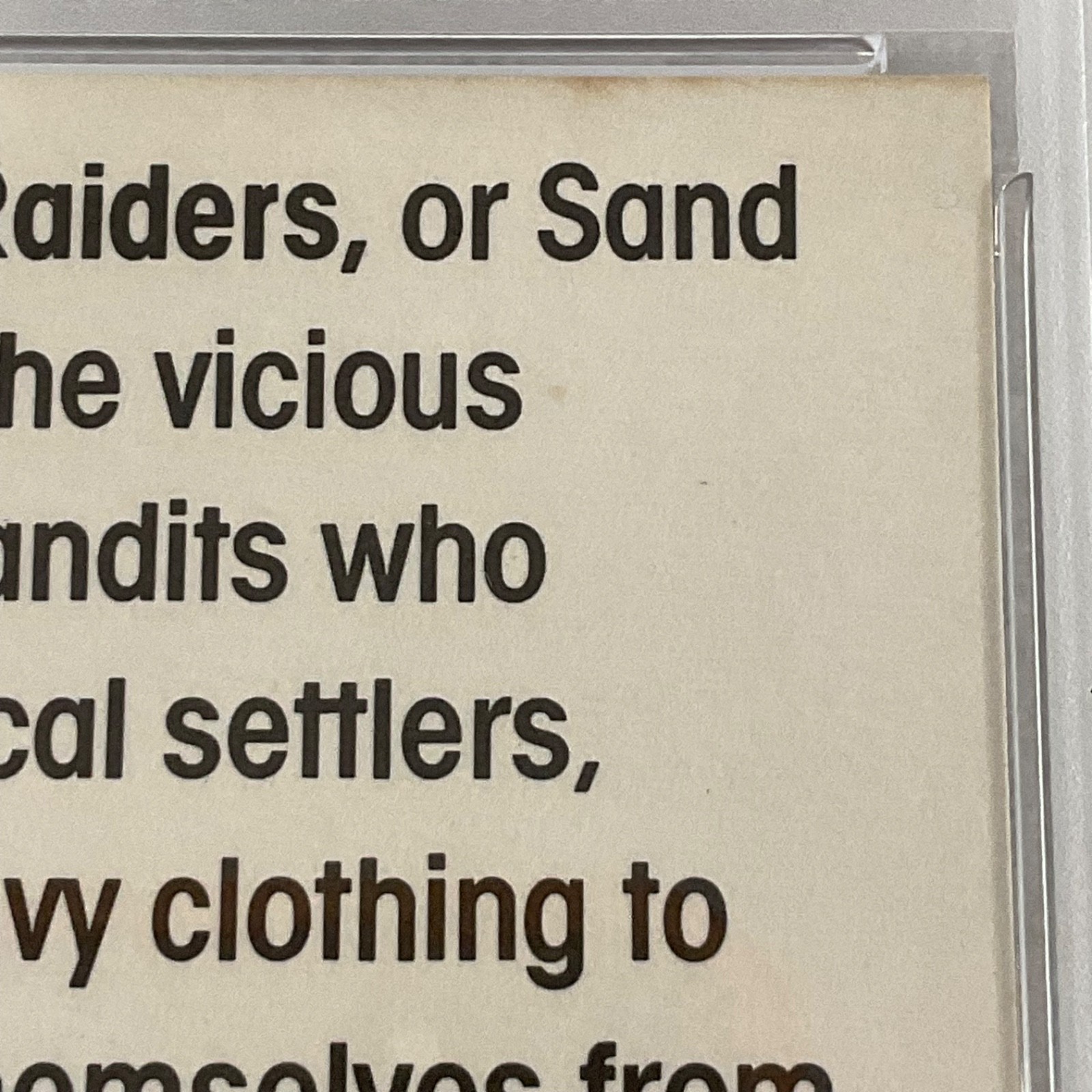 1977 Star Wars Wonder Bread #11 Tusken Raiders PSA 8 OC CERT#151033756 - Image 14