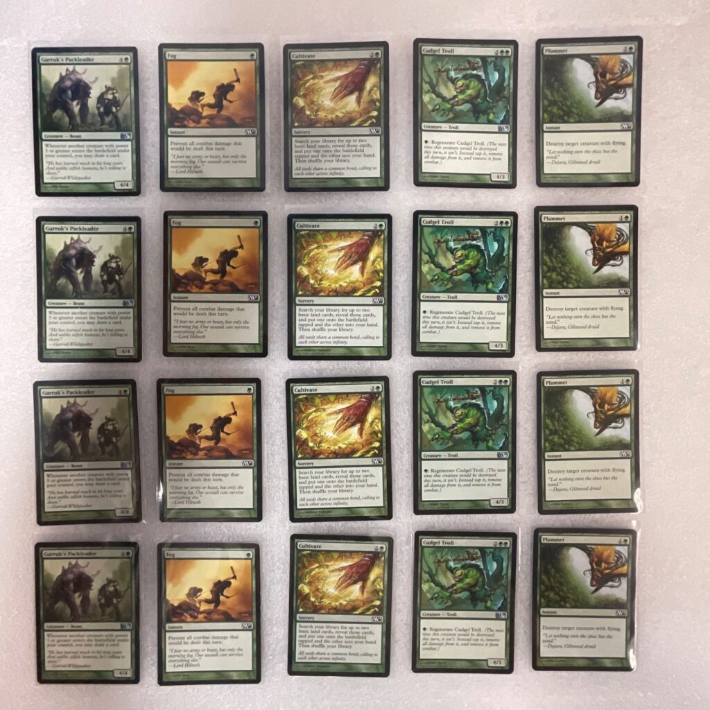 MTG 20 Card Green Lot M11/M12 Garruk’s Packleader Cultivate - Image 1
