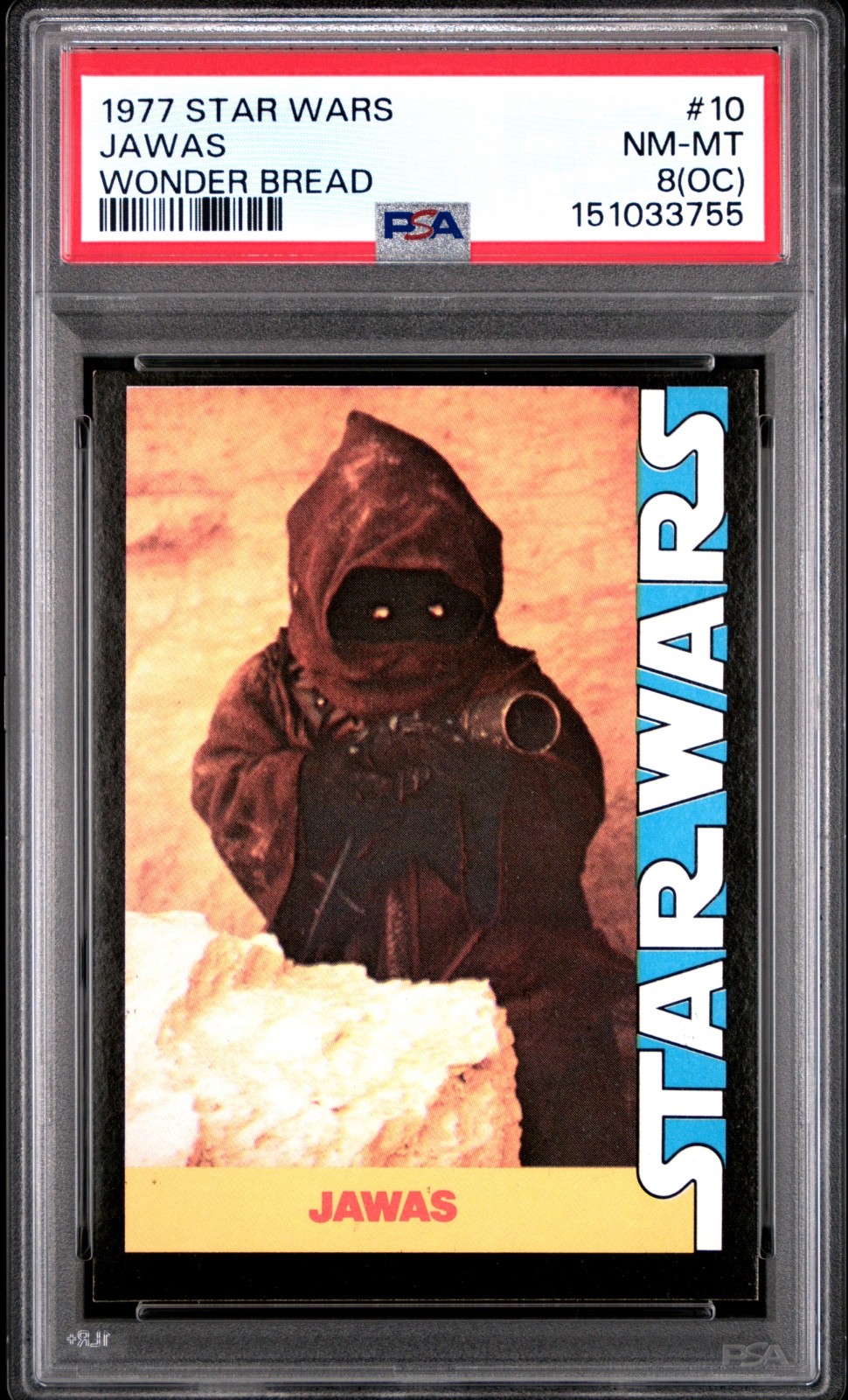Star Wars 1977 Wonder Bread Jawas #10 PSA 8 OC CERT#151033755 - Image 1