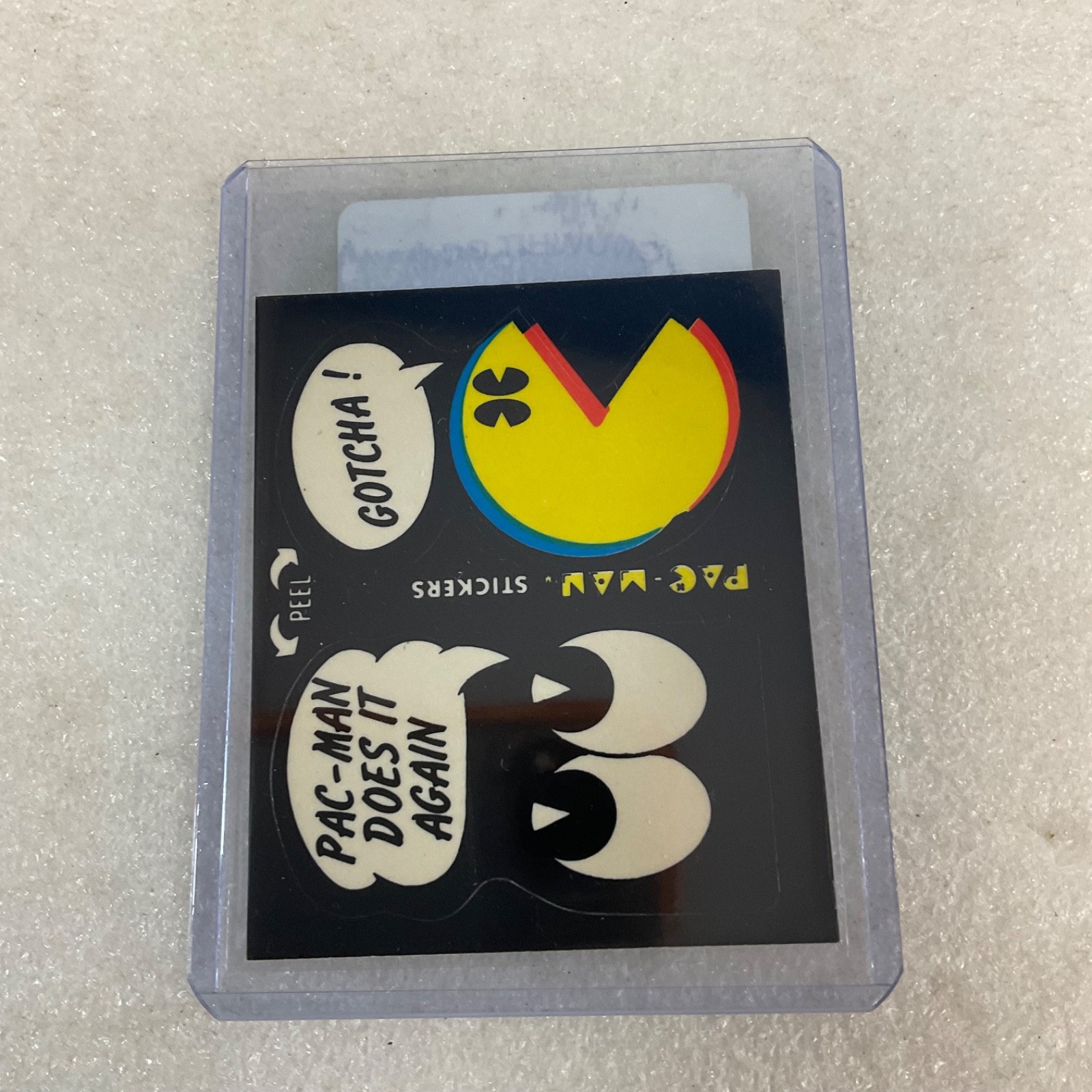 1980 Fleer Pac-Man Sticker #43 of 54 Gotcha Does It Again Ungraded - Image 3