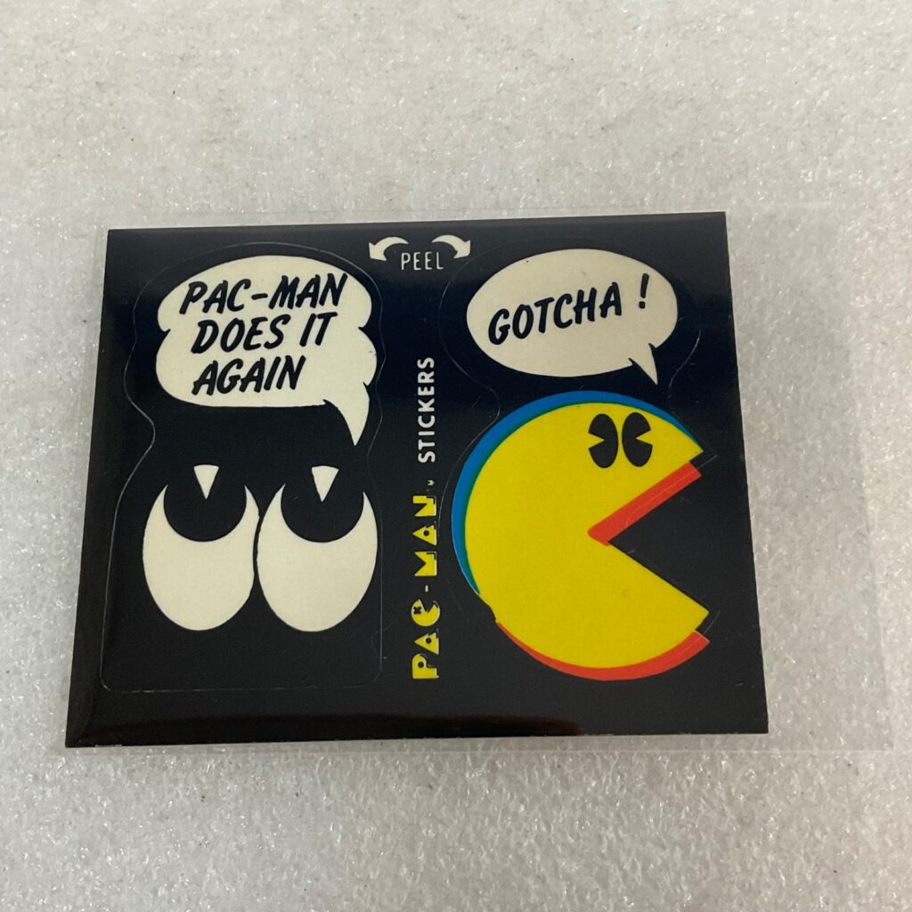 1980 Fleer Pac-Man Sticker #43 of 54 Gotcha Does It Again Ungraded - Image 1