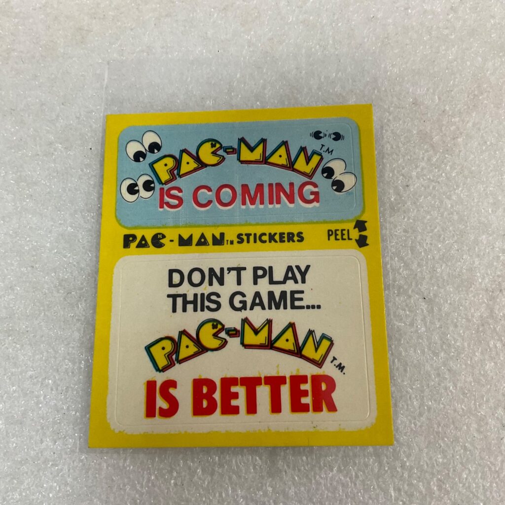 1980 Fleer Pac-Man Sticker #41 Don't Play This Game Ungraded - Image 1
