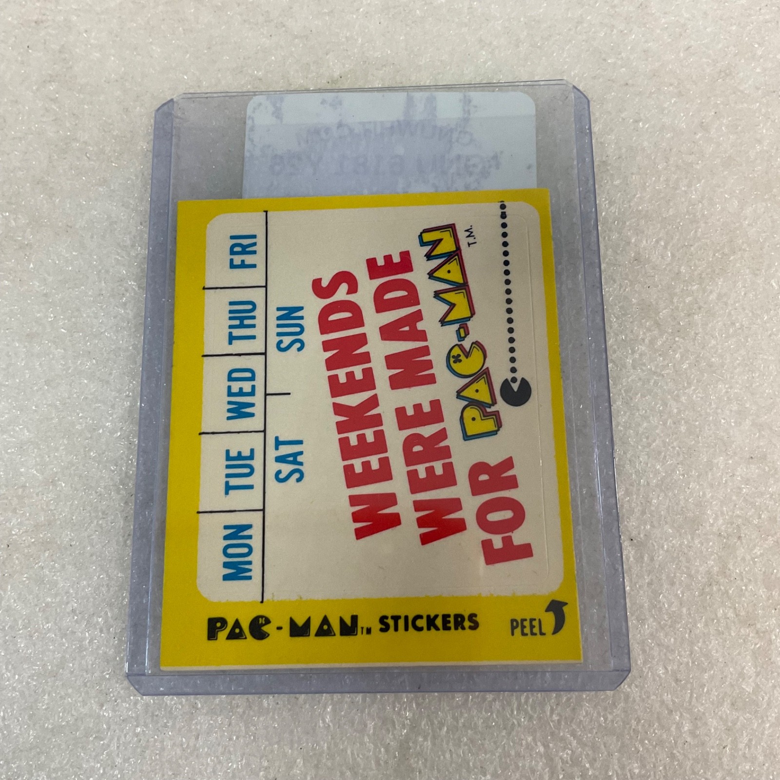 1980 Fleer Pac-Man Sticker #39 Weekends Were Made For Pac-Man - Image 4