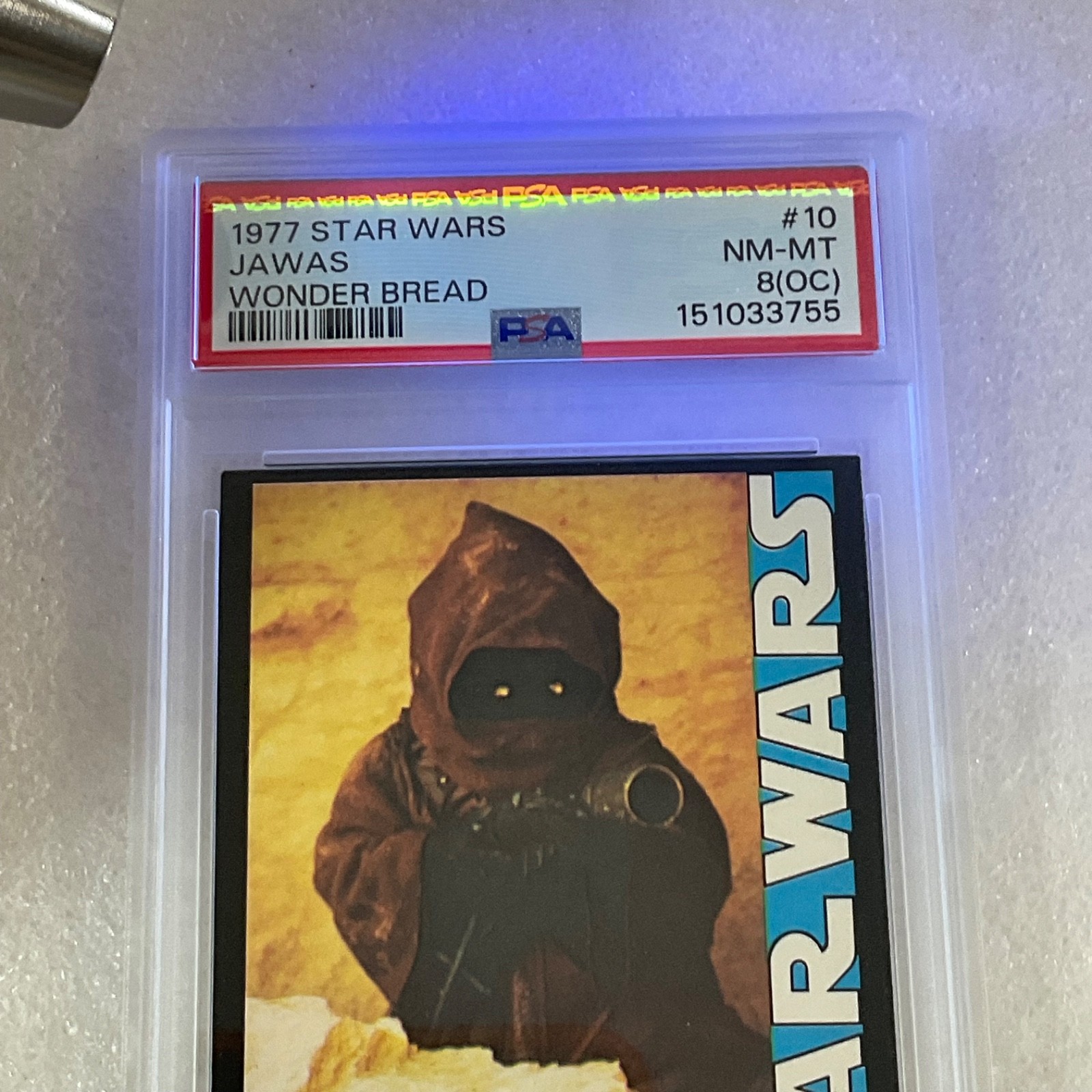Star Wars 1977 Wonder Bread Jawas #10 PSA 8 OC CERT#151033755 - Image 19