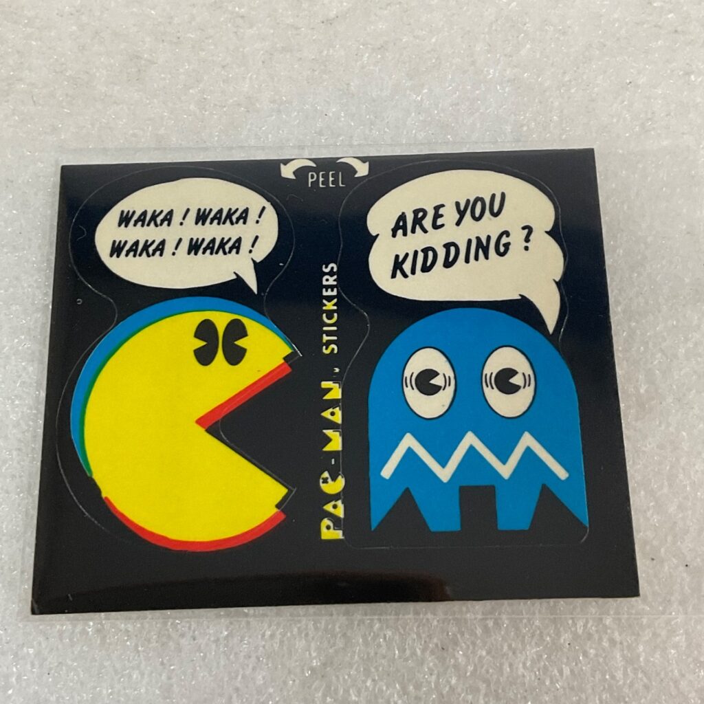 1980 Fleer Pac-Man Sticker #42 Waka Are You Kidding With Eyes Ungraded - Image 1