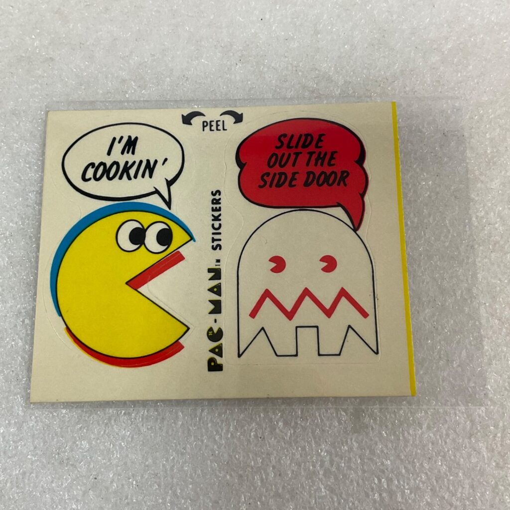 1980 Fleer Pac-Man Sticker #49 I'm Cookin Slide Out Side Door Ungraded - Image 1