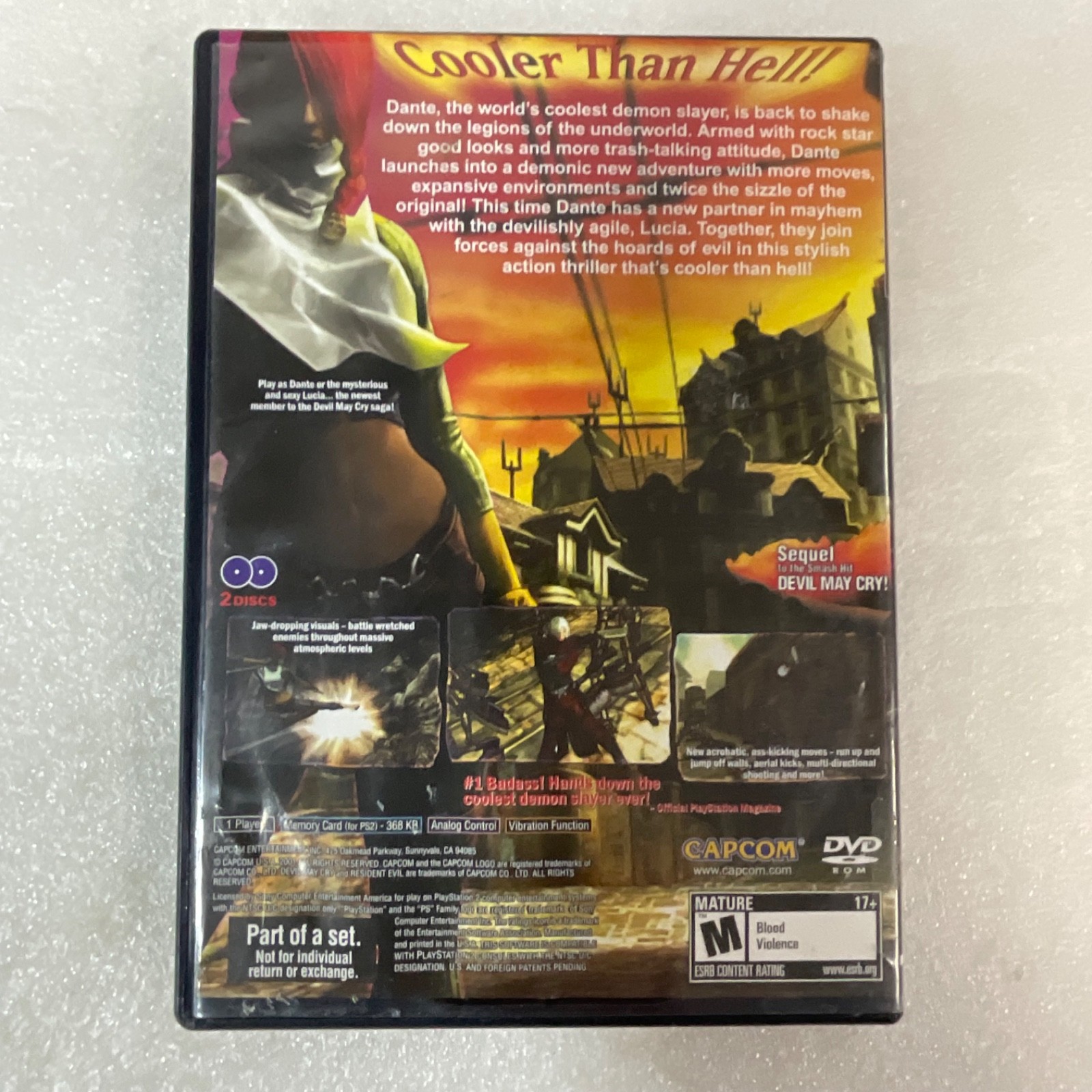 Devil May Cry 2 (Sony PlayStation 2, 2003) PS2 Complete CIB Tested Capcom - Image 2
