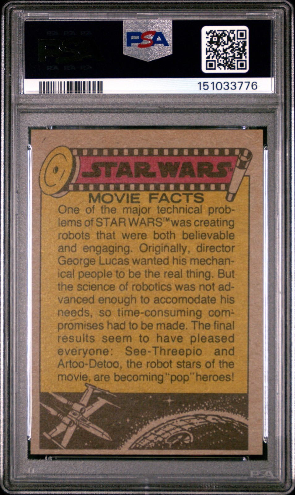 1977 Star Wars Luke Han Stormtroopers #35 PSA 8 OC CERT#151033776 - Image 3