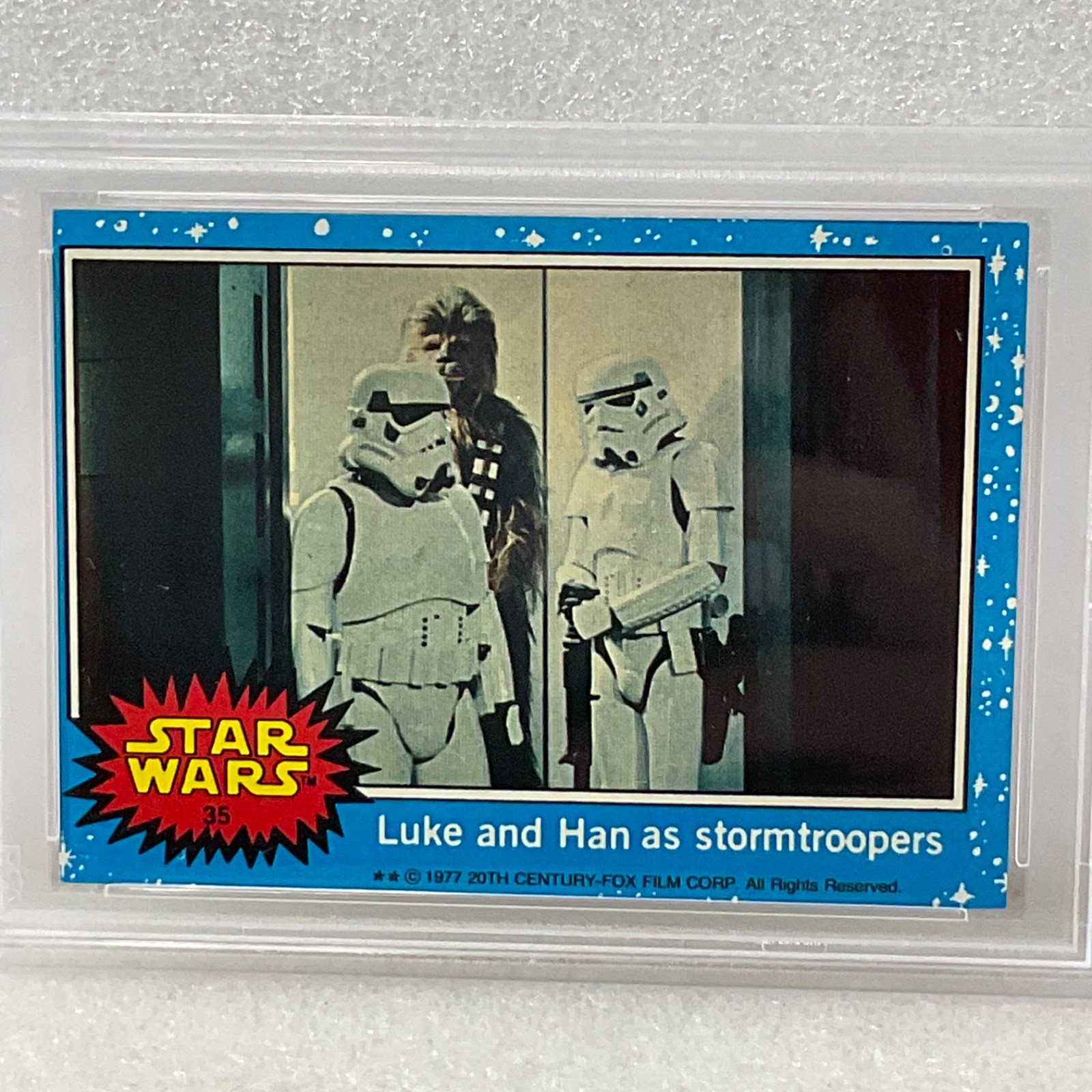 1977 Star Wars Luke Han Stormtroopers #35 PSA 8 OC CERT#151033776 - Image 5