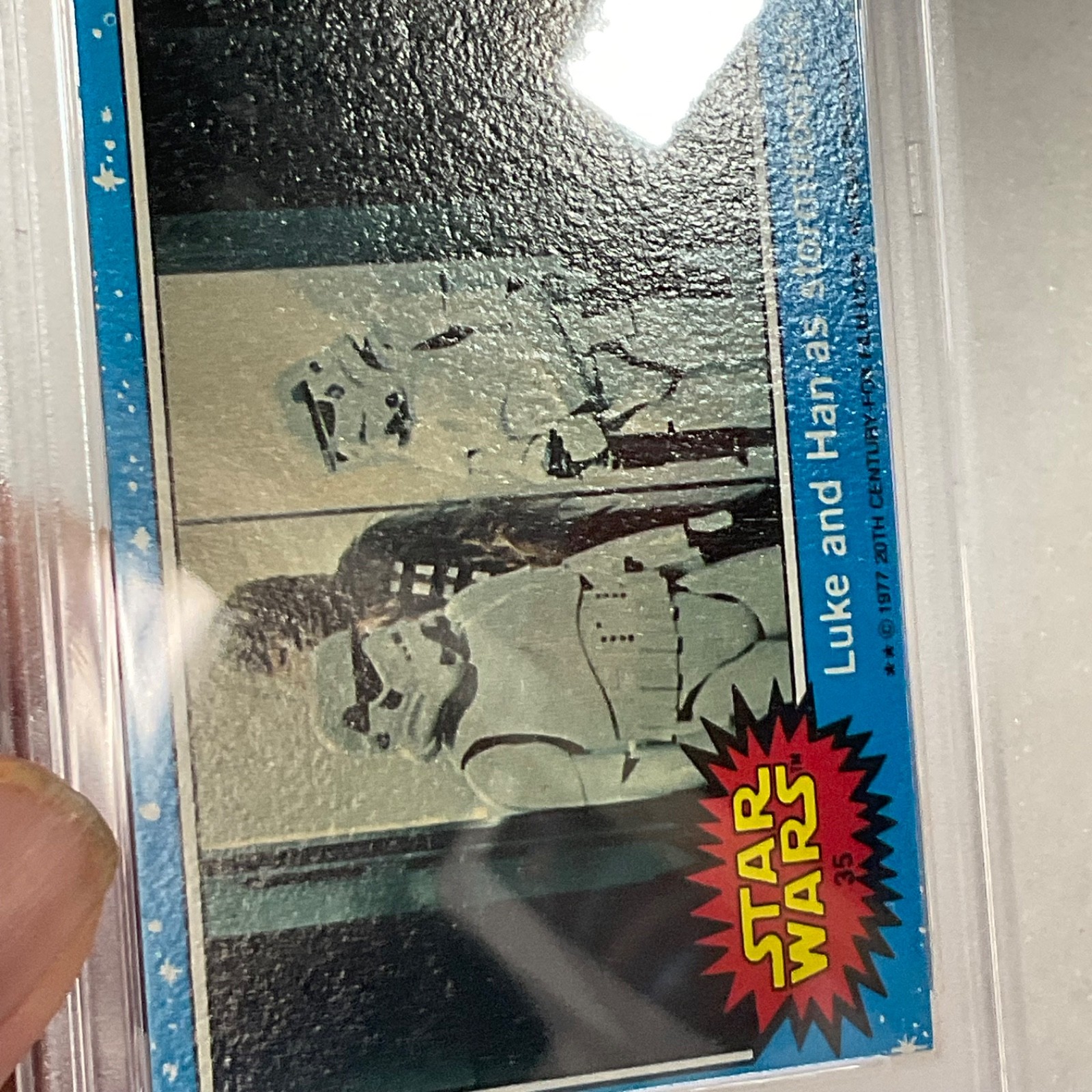 1977 Star Wars Luke Han Stormtroopers #35 PSA 8 OC CERT#151033776 - Image 13