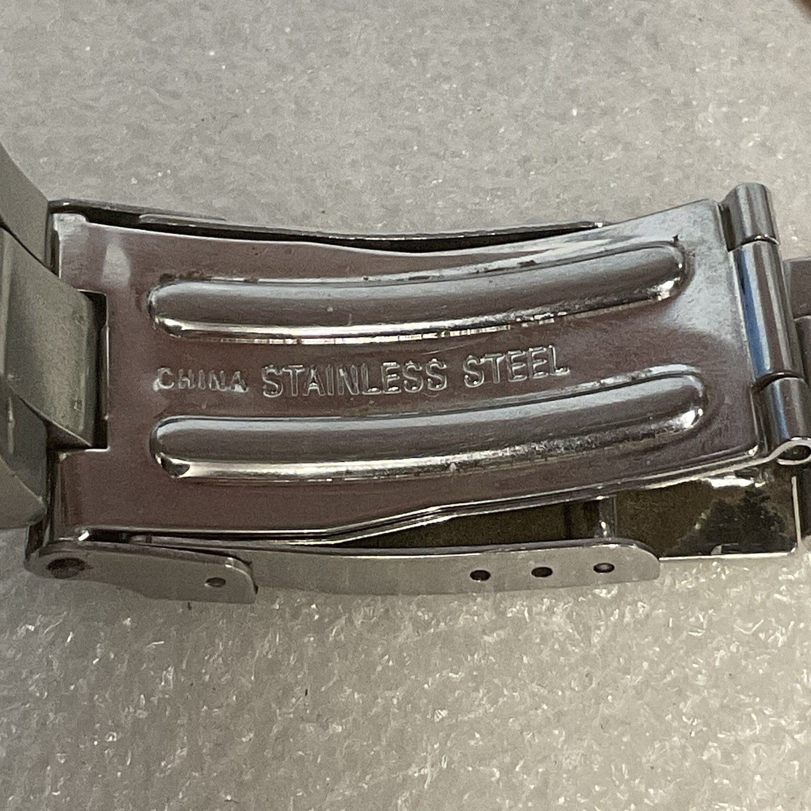 Nautica Watch Blue Dial Weekday 24hr Day Of Month 12 Hr Butterfly Band Preowned - Image 13