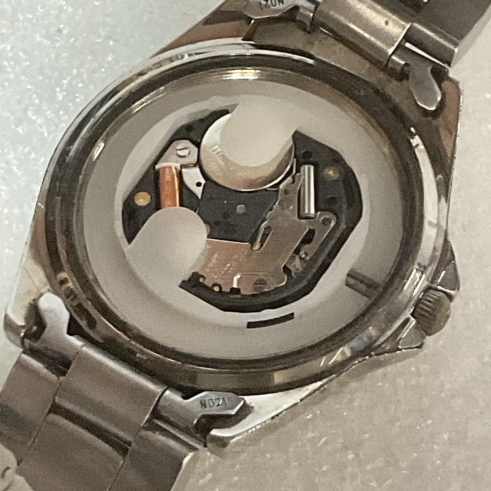 Nautica Watch Blue Dial Weekday 24hr Day Of Month 12 Hr Butterfly Band Preowned - Image 18