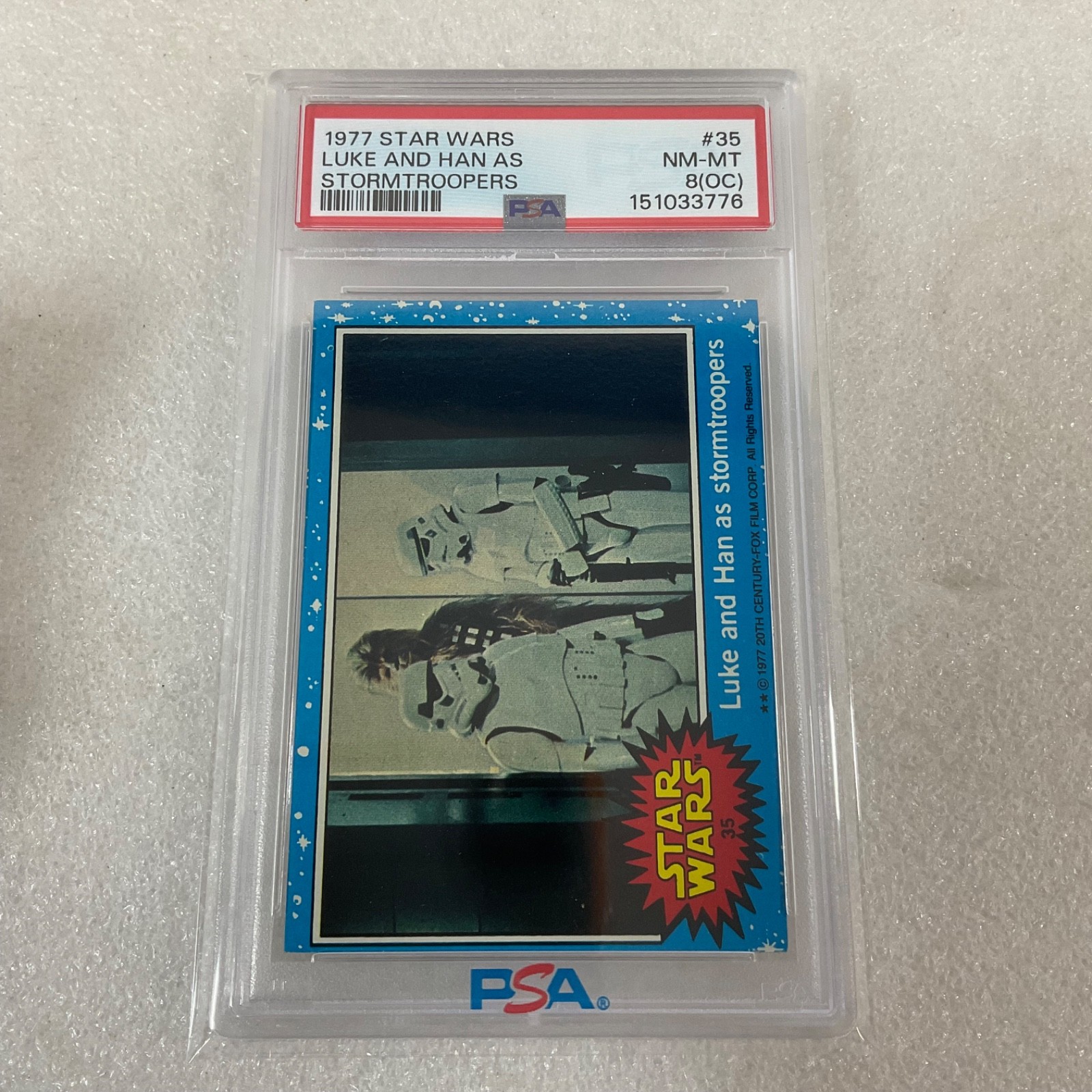 1977 Star Wars Luke Han Stormtroopers #35 PSA 8 OC CERT#151033776 - Image 21
