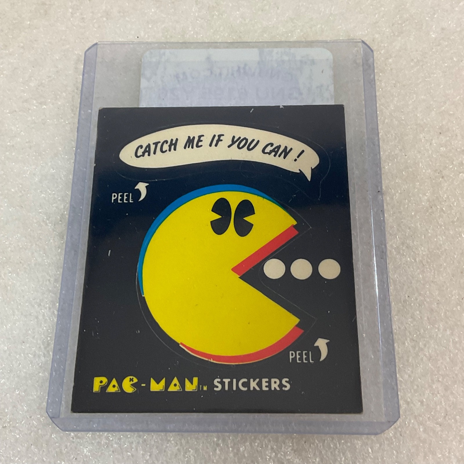 1980 Fleer Pac-Man Sticker #53 Catch Me If You Can Ungraded - Image 3