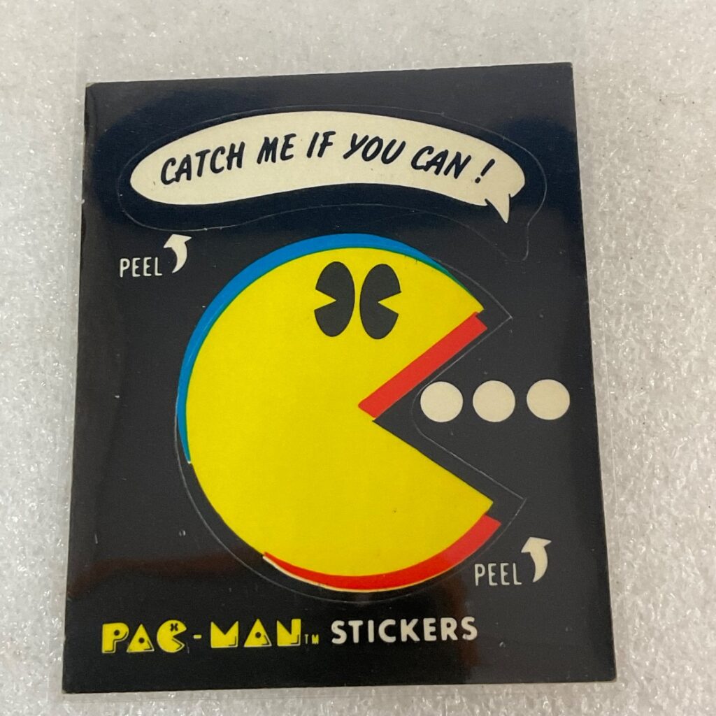 1980 Fleer Pac-Man Sticker #53 Catch Me If You Can Ungraded - Image 1