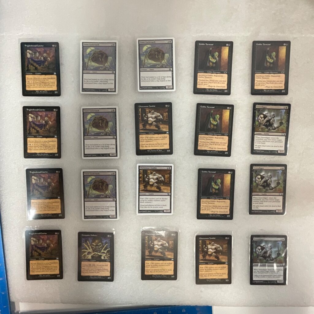 MTG 20 Card Zombie Lot Gravedigger Gluttonous Mixed Sets - Image 1