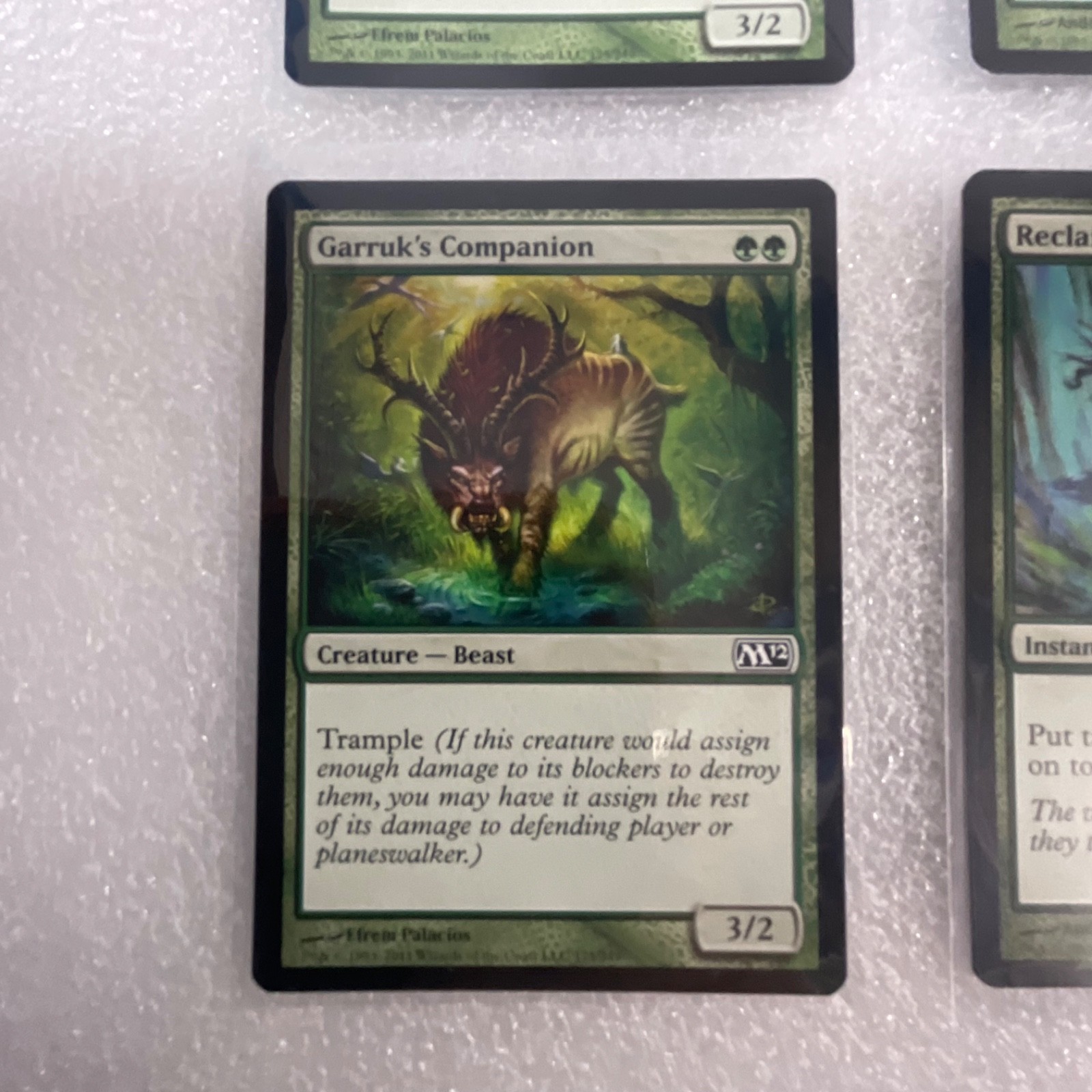 MTG 20 Card Green Lot Garruk's Companion Lone Wolf Crown of Vigor Mixed - Image 6