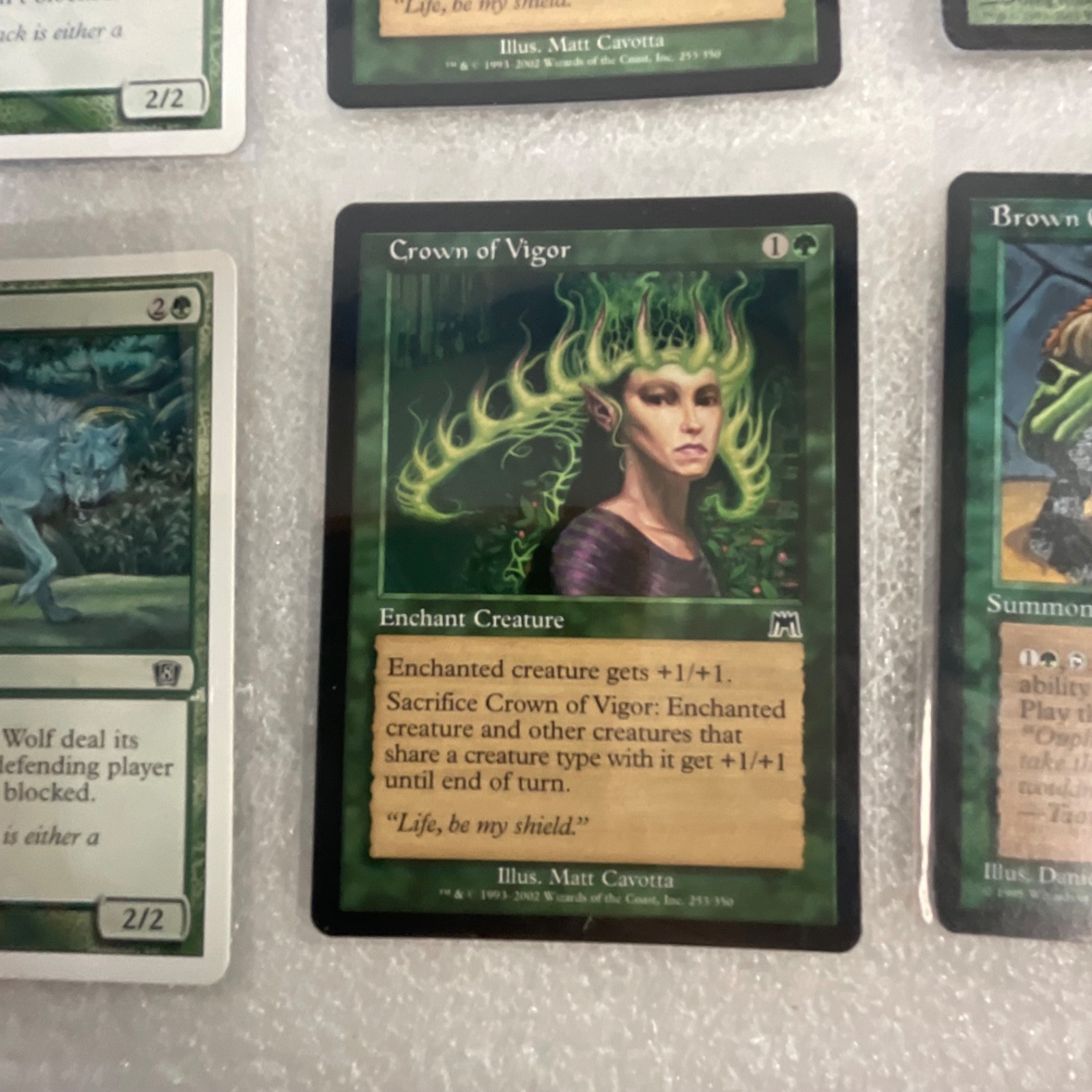 MTG 20 Card Green Lot Garruk's Companion Lone Wolf Crown of Vigor Mixed - Image 15
