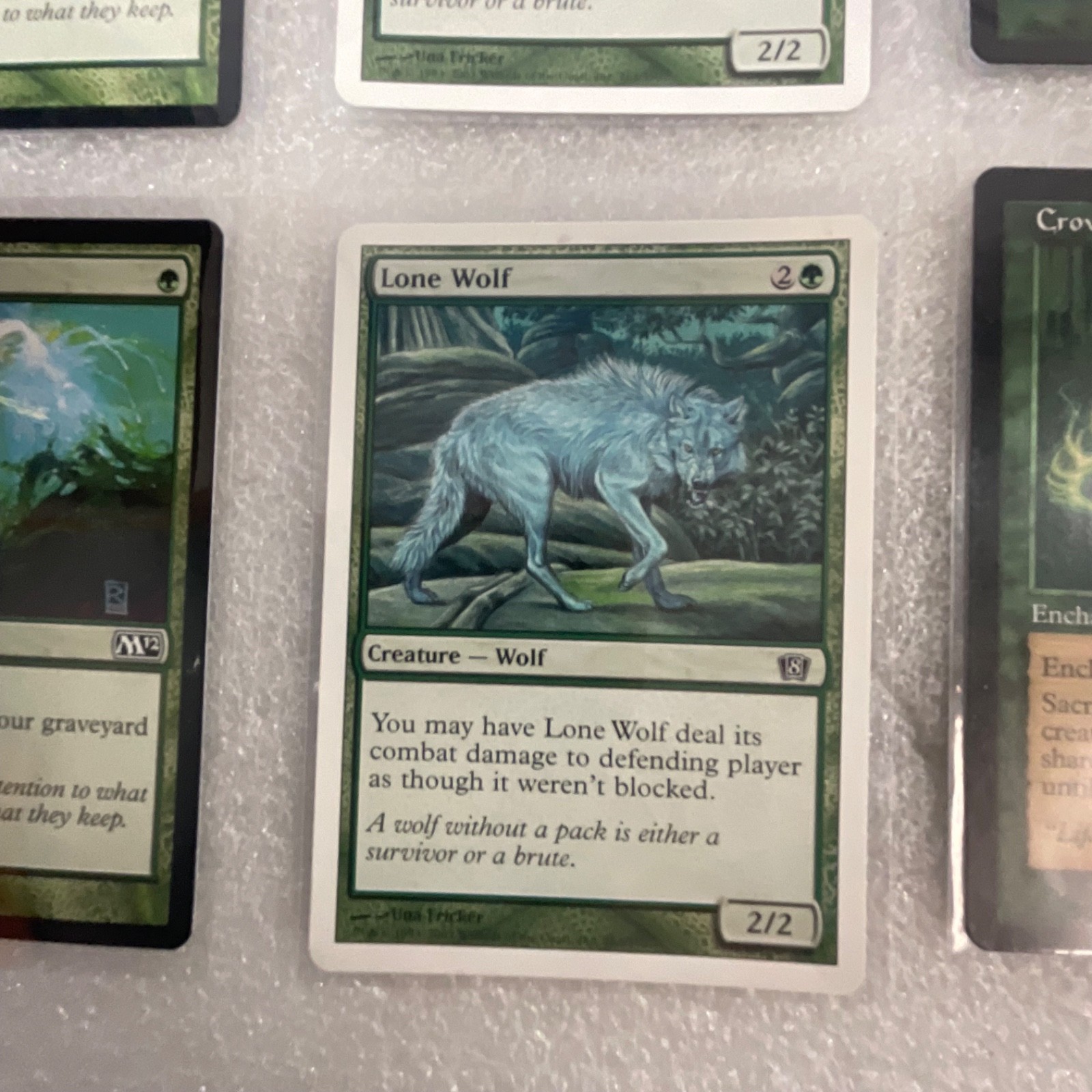 MTG 20 Card Green Lot Garruk's Companion Lone Wolf Crown of Vigor Mixed - Image 14
