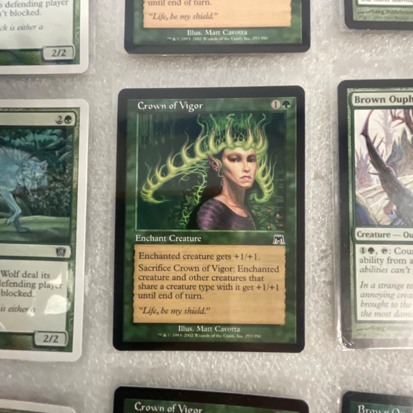 MTG 20 Card Green Lot Garruk's Companion Lone Wolf Crown of Vigor Mixed - Image 16