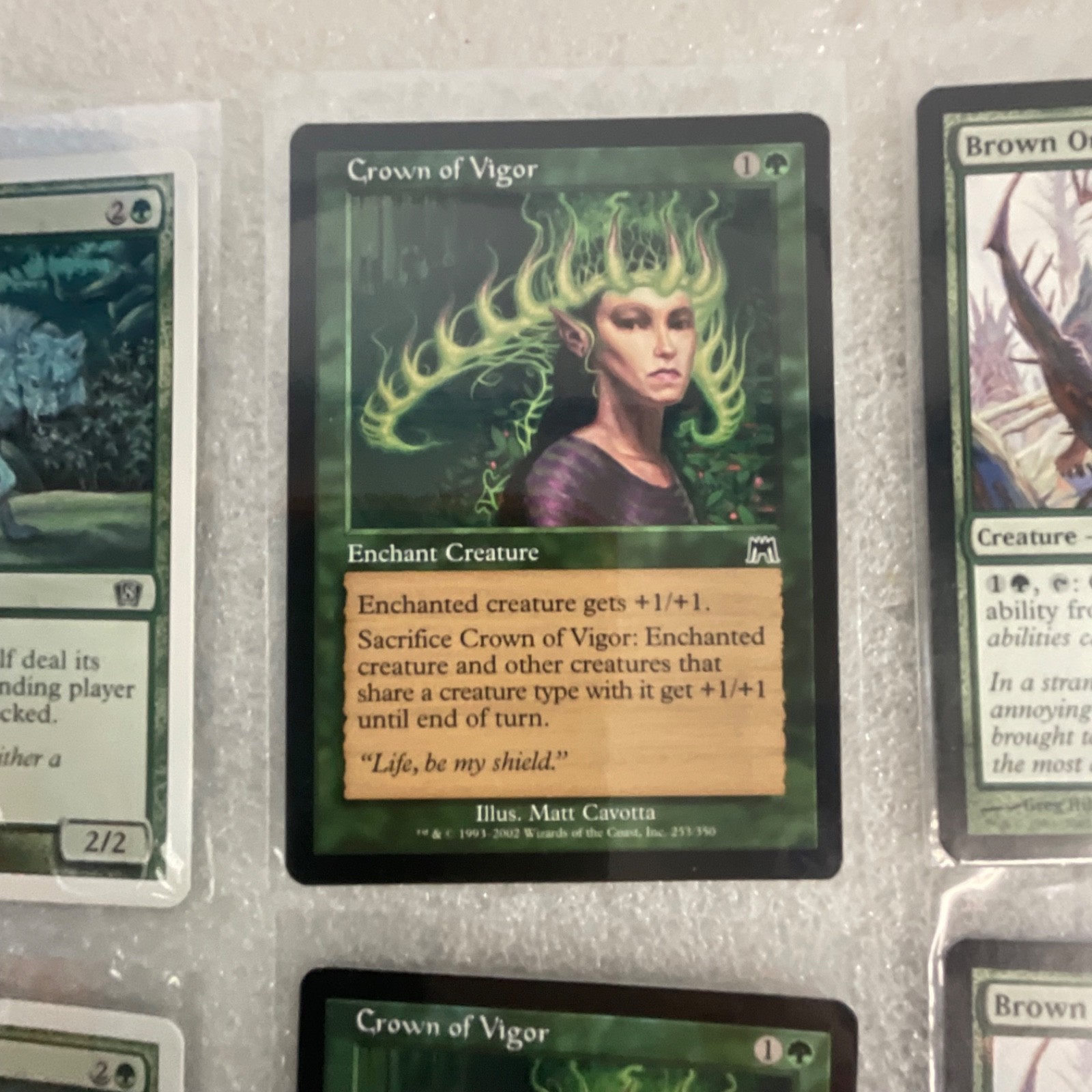 MTG 20 Card Green Lot Garruk's Companion Lone Wolf Crown of Vigor Mixed - Image 18