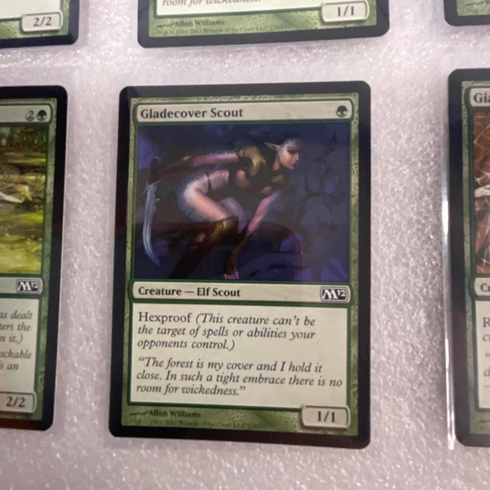 MTG 20 Card Green Lot M12 Garruk's Companion Giant Spider Gladecover Scout - Image 7