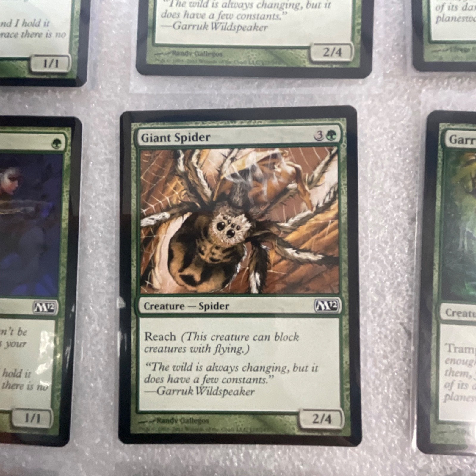 MTG 20 Card Green Lot M12 Garruk's Companion Giant Spider Gladecover Scout - Image 13