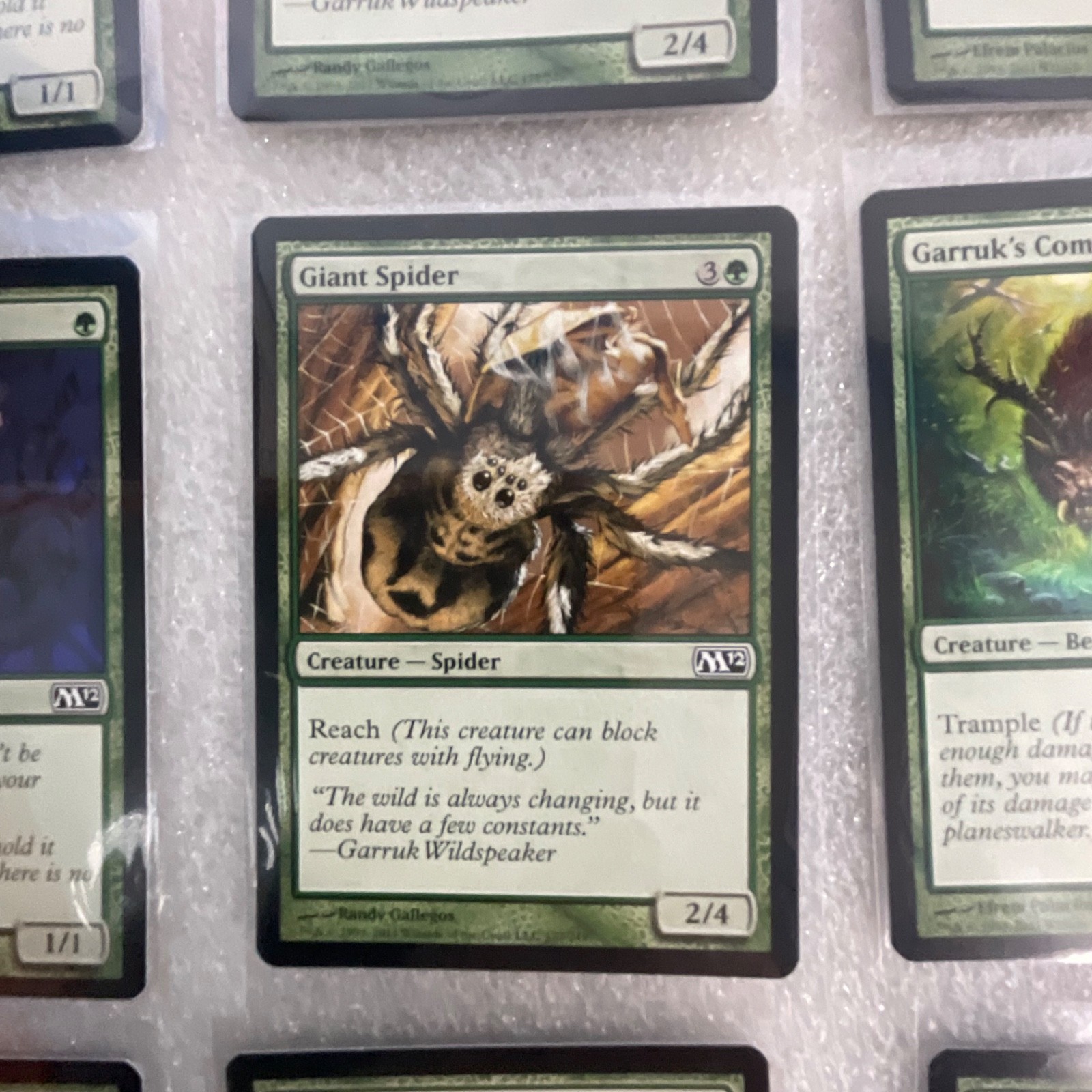 MTG 20 Card Green Lot M12 Garruk's Companion Giant Spider Gladecover Scout - Image 12