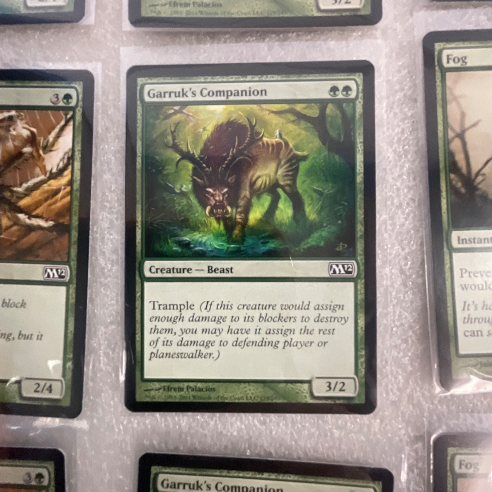 MTG 20 Card Green Lot M12 Garruk's Companion Giant Spider Gladecover Scout - Image 17
