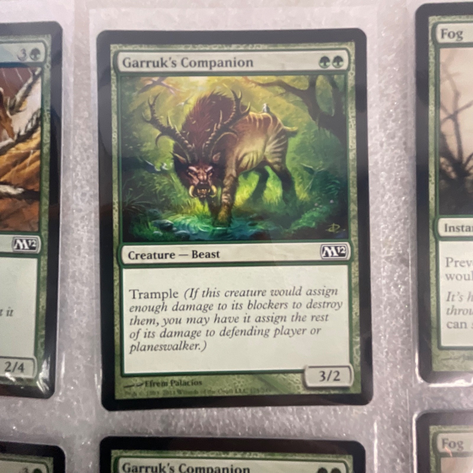 MTG 20 Card Green Lot M12 Garruk's Companion Giant Spider Gladecover Scout - Image 18