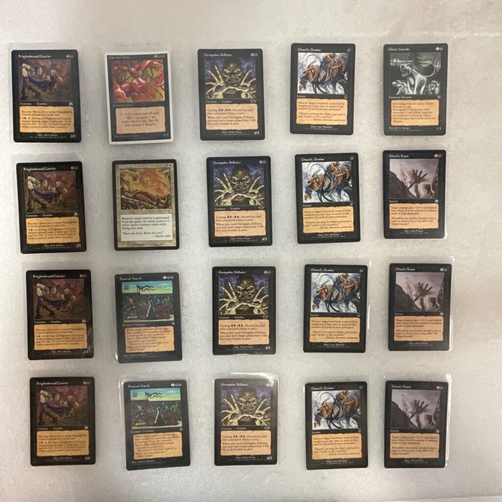MTG 20 Card Black Lot Gempalm Polluter Ghastly Demise Mixed Sets - Image 1