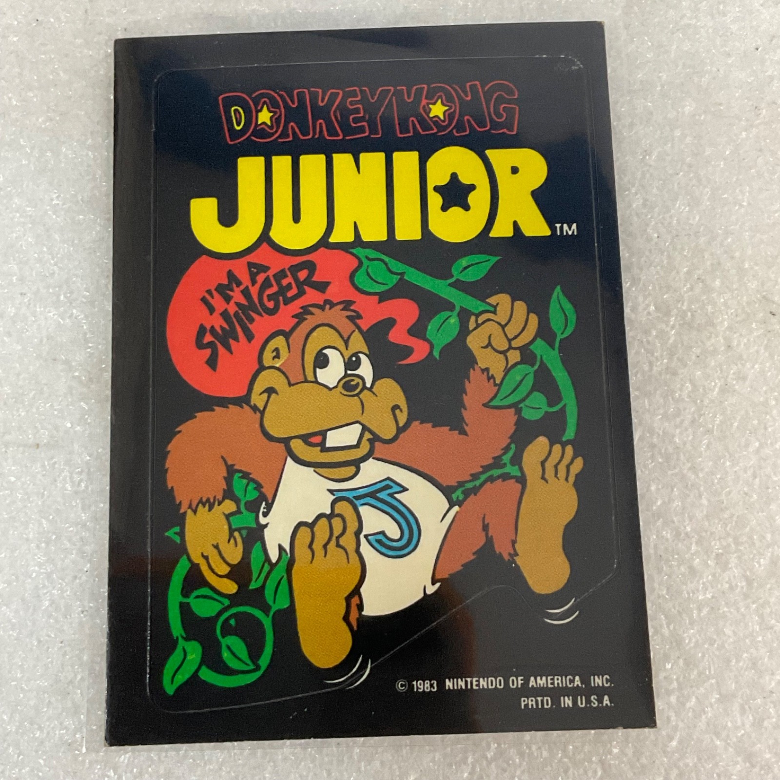 1983 Topps Video City Donkey Kong Junior Sticker Card Lot of 5 - Image 11