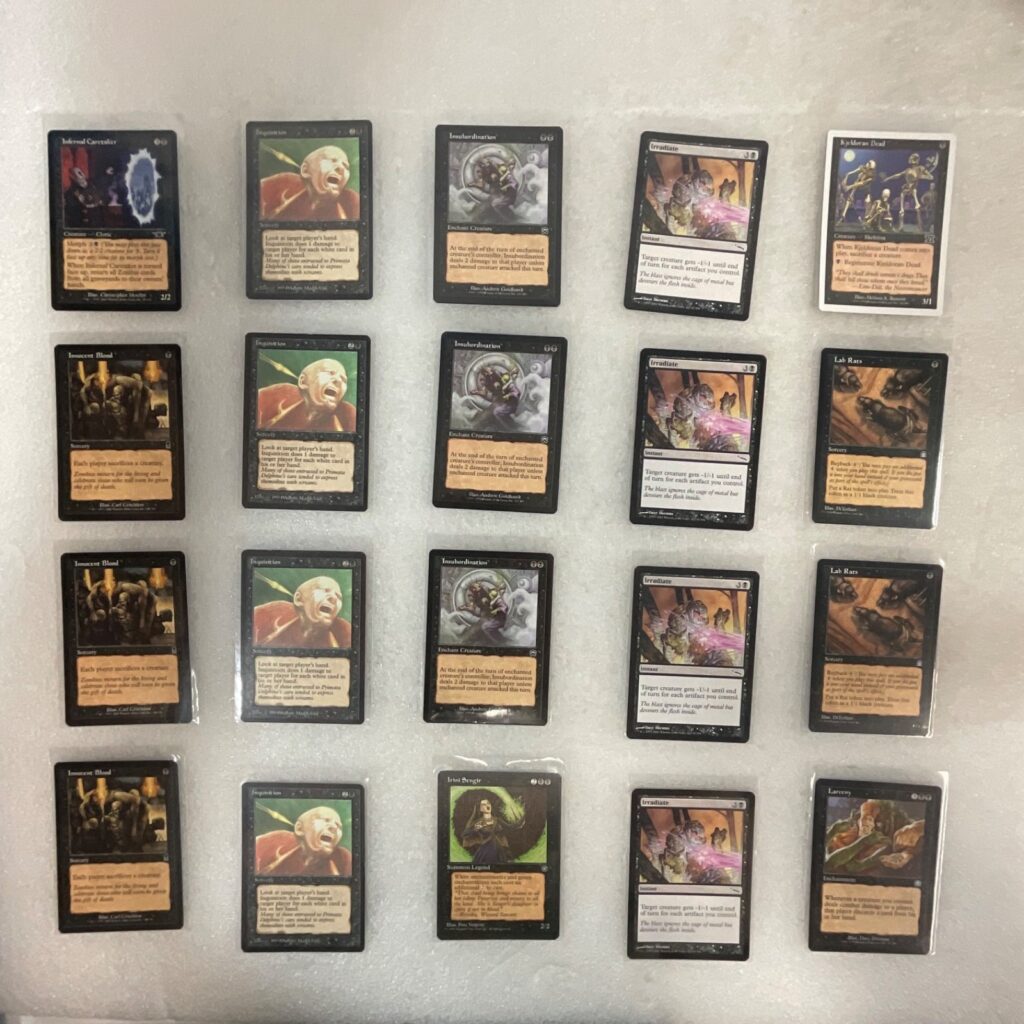 MTG 20 Card Black Lot Innocent Blood Inquisition Irini Sengir Mixed Sets - Image 1