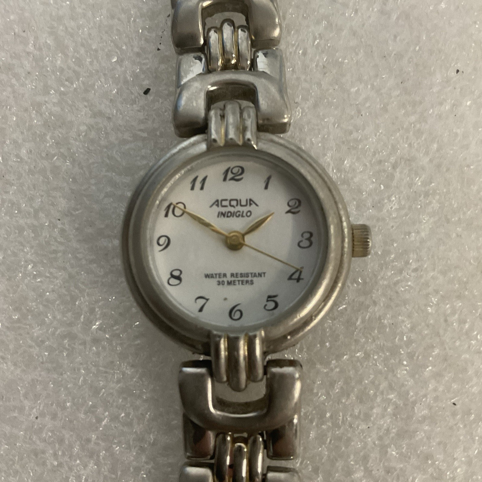 Acqua Indiglo water resistant 30 Meters M9 Silver Toned Watch - Image 10