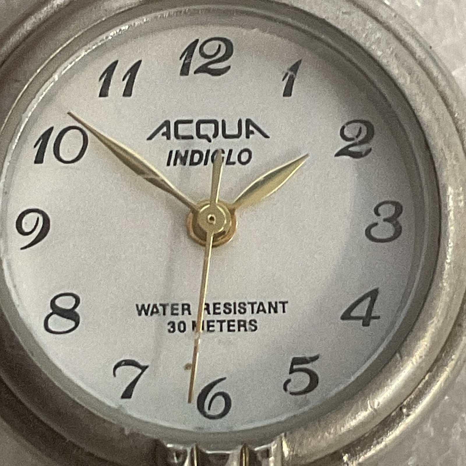 Acqua Indiglo water resistant 30 Meters M9 Silver Toned Watch - Image 14