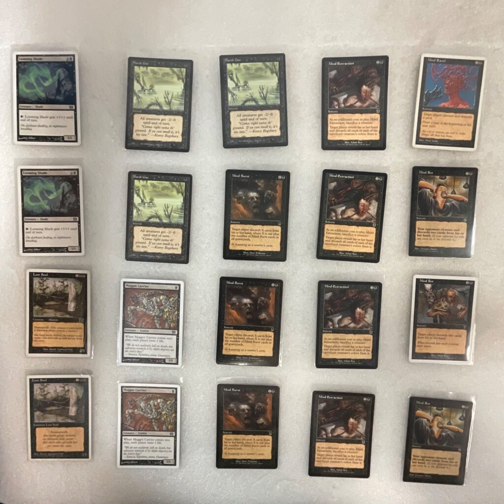MTG 20 Card Black Lot Mind Rot Mind Burst Mixed Sets - Image 1