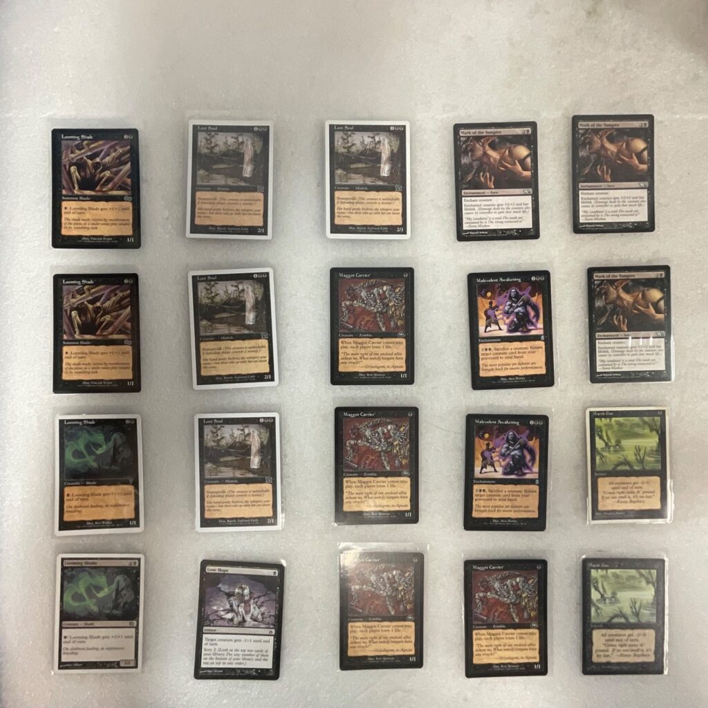 MTG 20 Card Black Lot Looming Shade Lost Soul Maggot Carrier Mixed Sets - Image 1