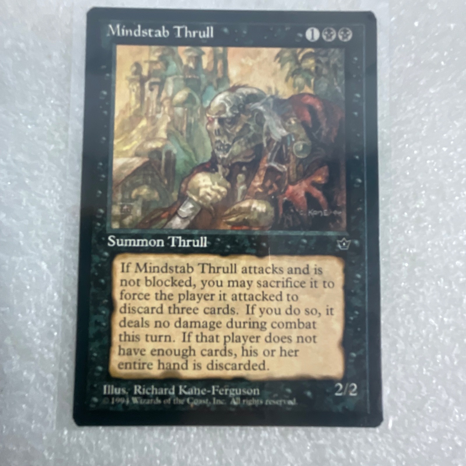 MTG 20 Card Black Lot Mind Rot Mephitic Ooze Mindstab Thrull Mixed Sets - Image 20