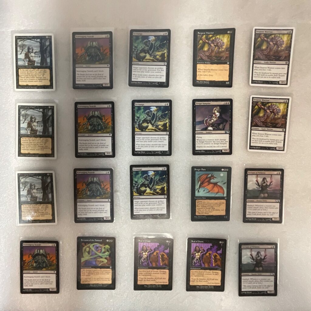 MTG 20 Card Black Lot Scavenging Ghoul Sengir Vampire Mixed Sets - Image 1