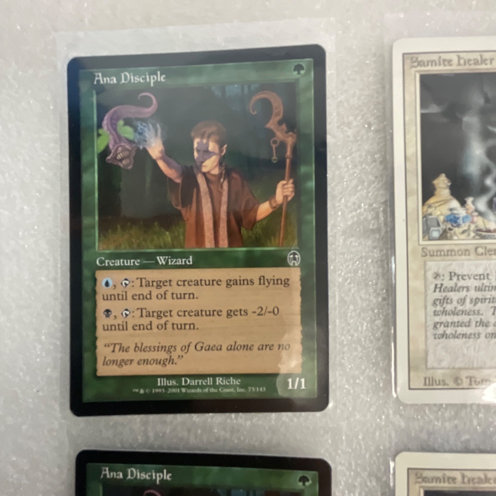 MTG 20 Card Lot Ana Disciple Darksteel + Revised White Cards Pegasus Salve - Image 3
