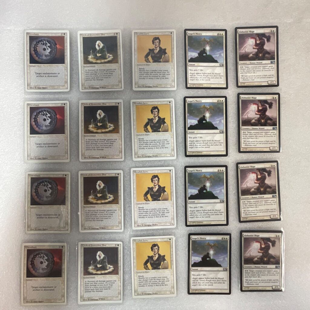 MTG 20 Card Lot Mixed Revised & M12 Disenchant Angel's Mercy Alabaster Mage - Image 1