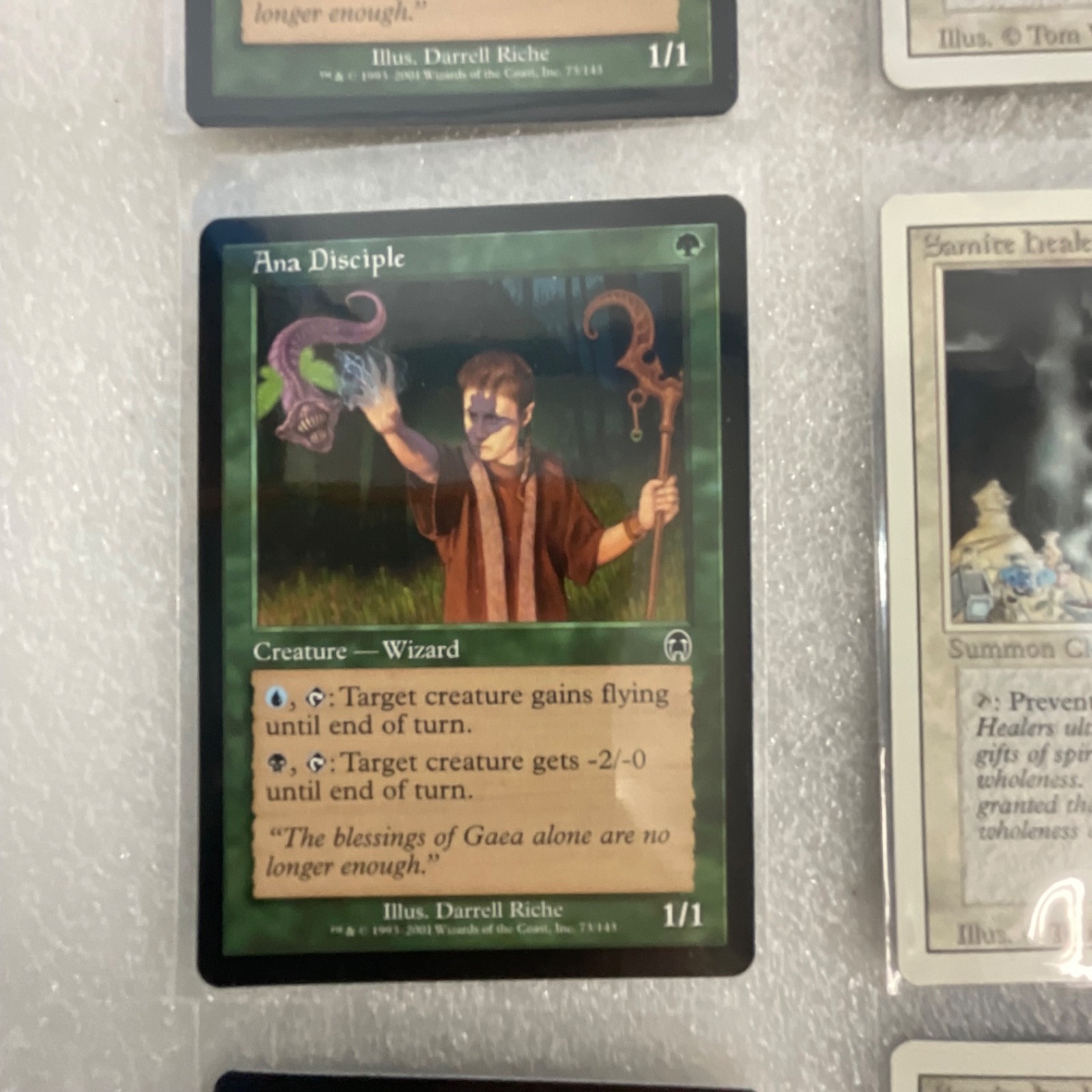 MTG 20 Card Lot Ana Disciple Darksteel + Revised White Cards Pegasus Salve - Image 4