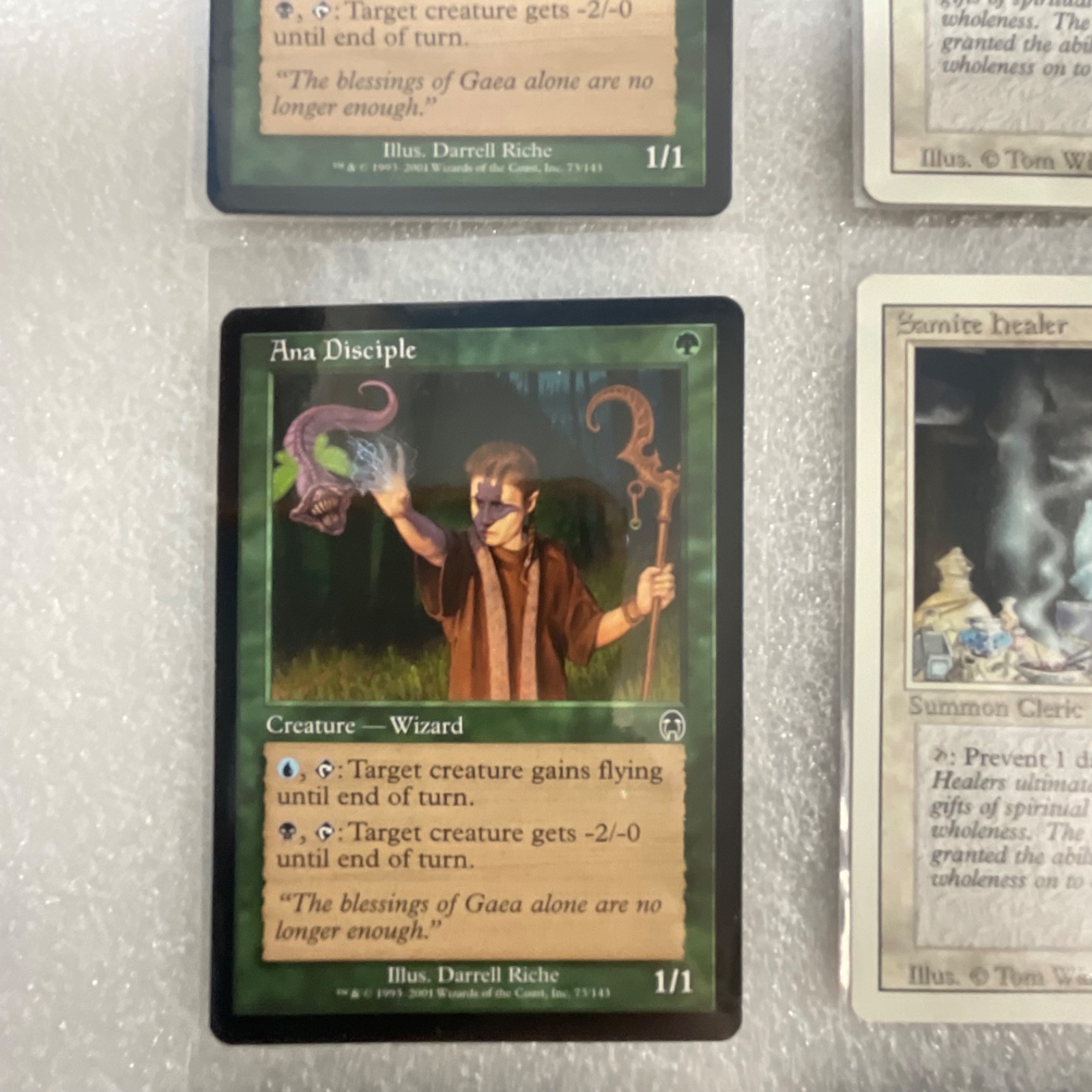 MTG 20 Card Lot Ana Disciple Darksteel + Revised White Cards Pegasus Salve - Image 5