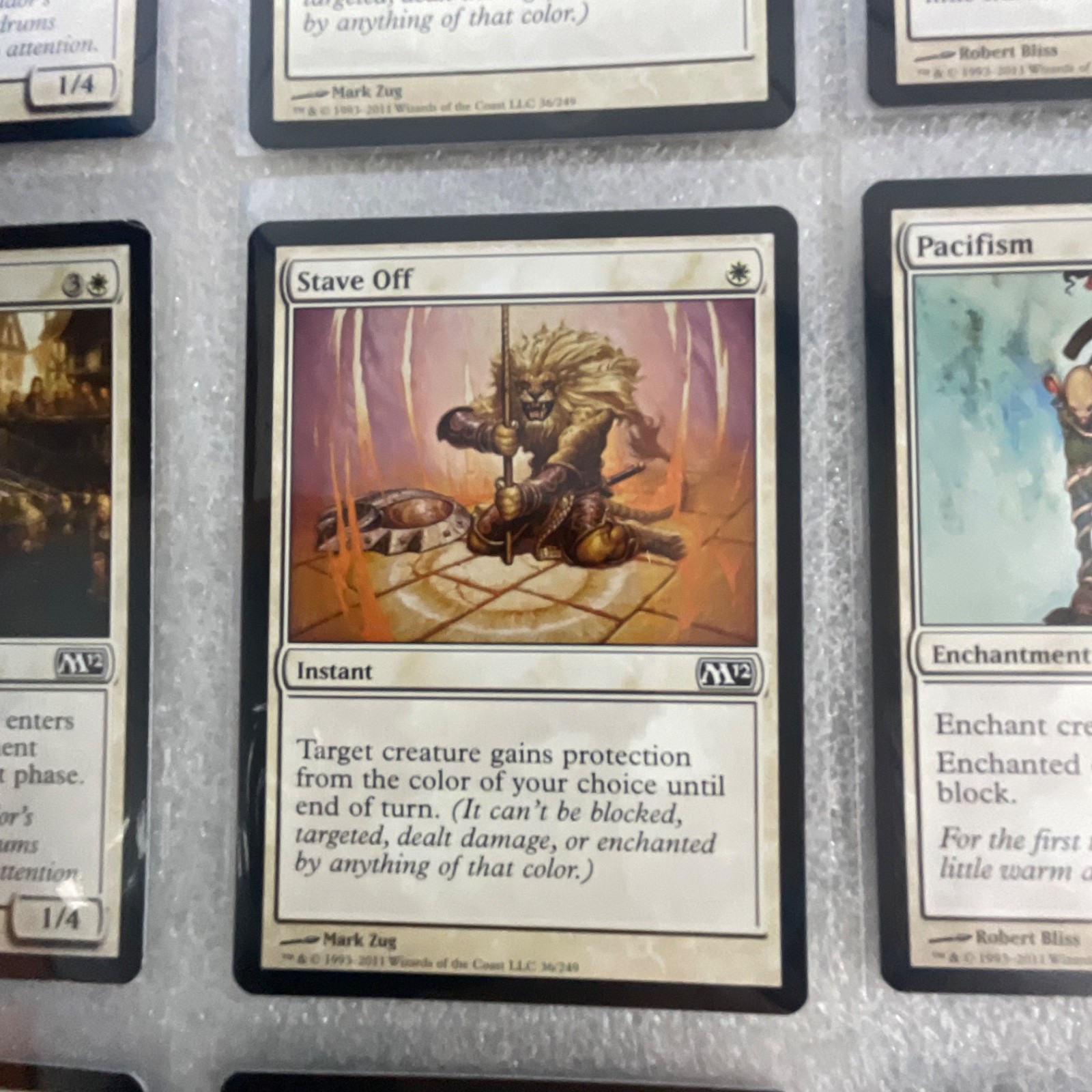 MTG 20 Card White Lot M12 Mixed w/ Pacifism Gideon's Lawkeeper Griffin Sentinel - Image 13