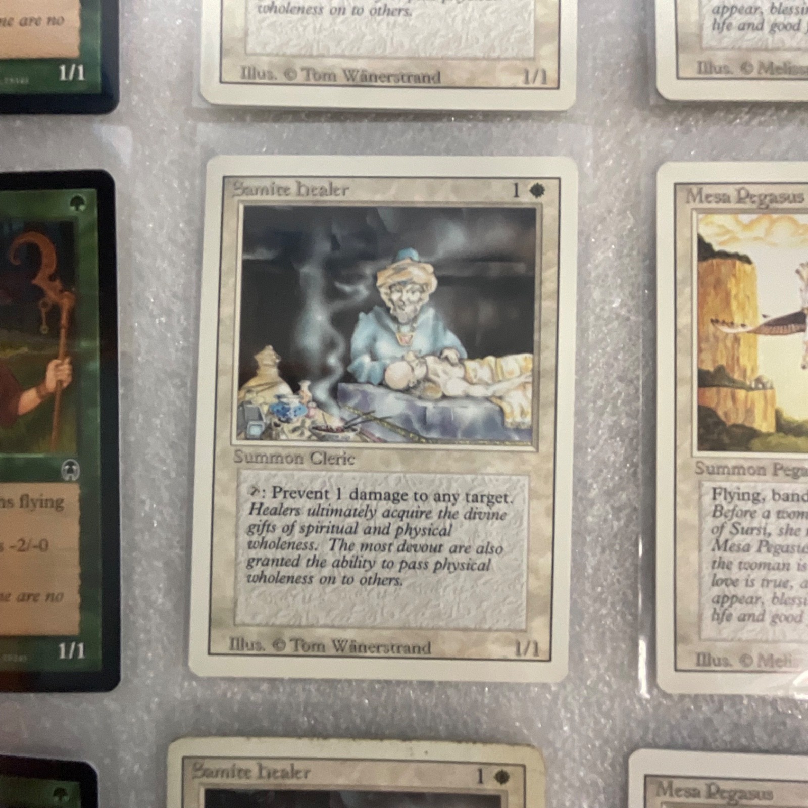 MTG 20 Card Lot Ana Disciple Darksteel + Revised White Cards Pegasus Salve - Image 8
