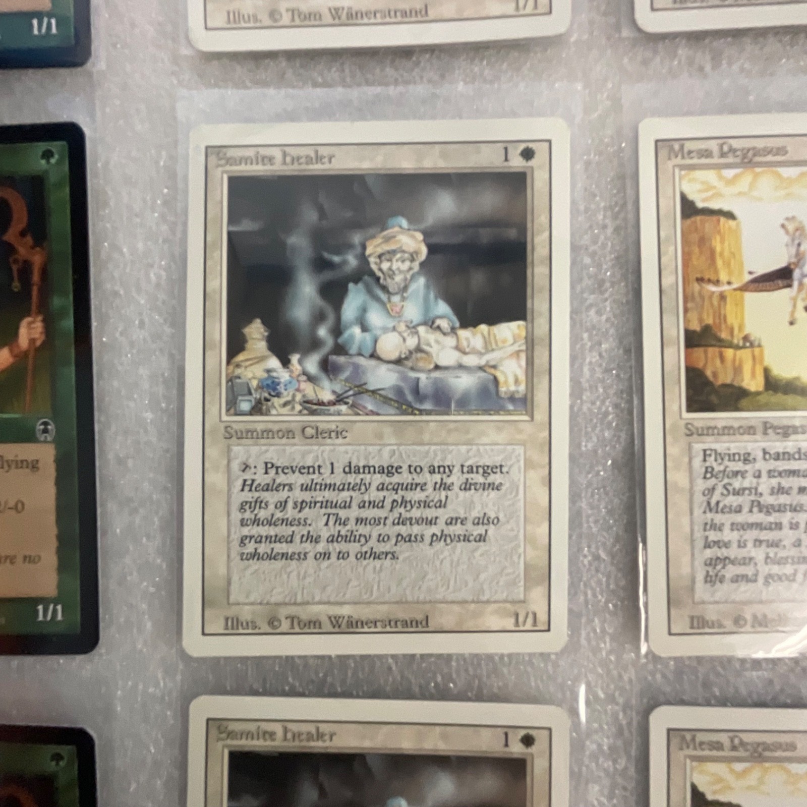 MTG 20 Card Lot Ana Disciple Darksteel + Revised White Cards Pegasus Salve - Image 9